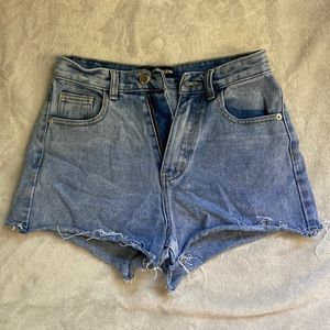 PrettyLittleThing Light Denim Jean Shorts